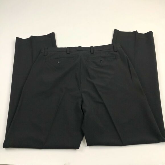 FJ Footjoy 34 x 34 (Actual 35W 33L) EUC Mens Athletic Active Golf Black Pants - Picture 1 of 7